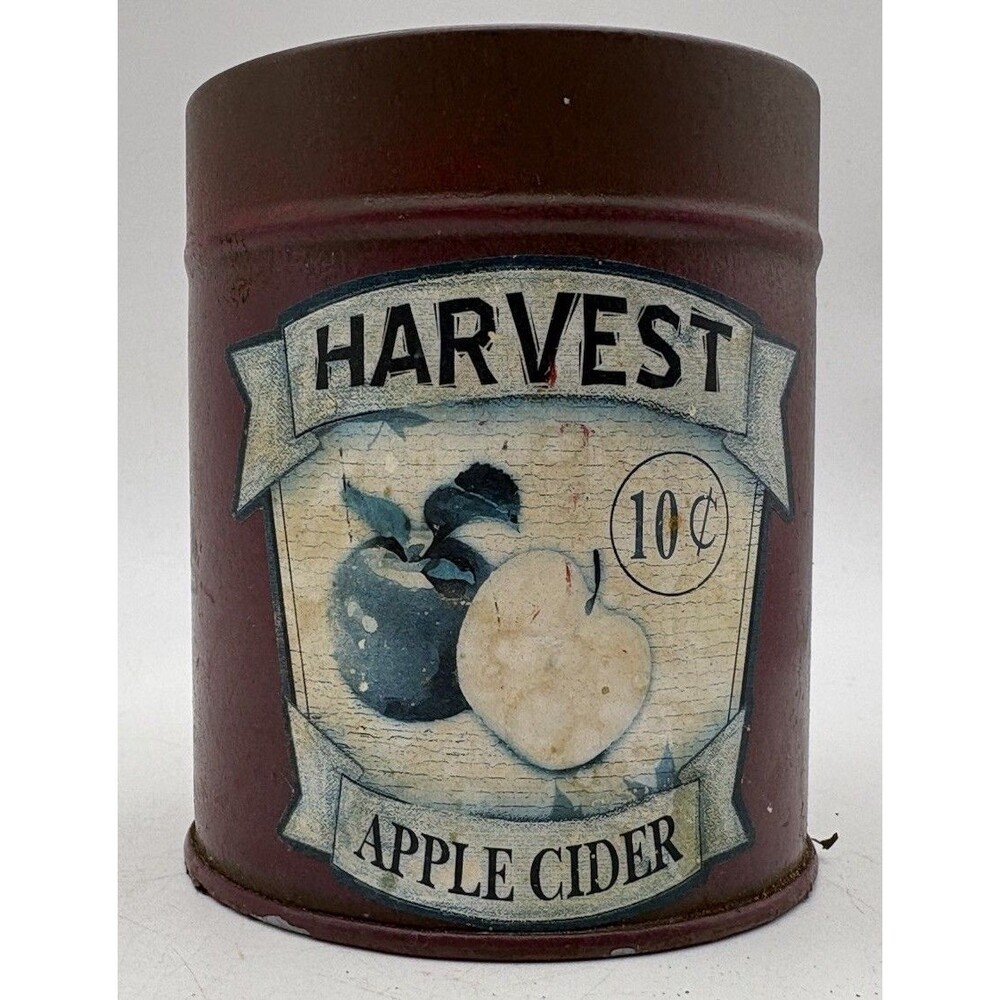 2010 Hobby Lobby Harvest Apple Cider Tin Grandmacore Cottagecore Fall Decor